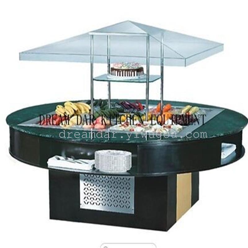 Supply Deluxe Buffet Table Round Salad Customized Size Supply Deluxe Buffet Table Round, Round Table Buffet
