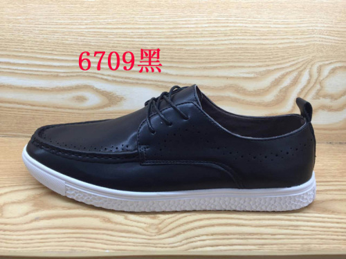 men‘s casual fashion shoes new british fashion lace-up formal business leather shoes solid color popular version factory wholesale