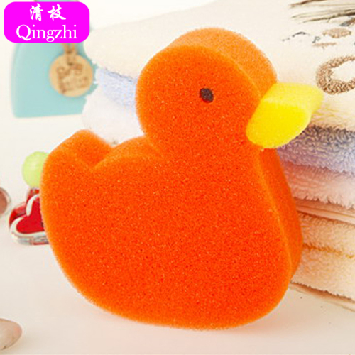 [Clear Branch] Animal Sponge Cute Duck Cleaning Creative Bath Sponge Bath Rub Sponge