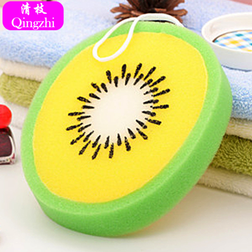 [Clear Branch] Sponge Hami Melon Fruit Slice Bath Sponge Belt Lanyard Cleaning Sponge Customization