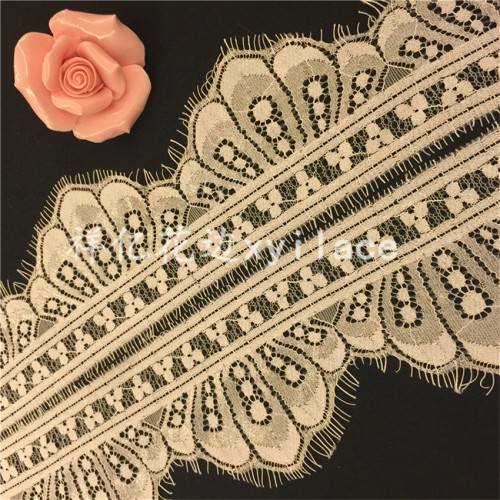 Factory Direct Sales Eyelash Lace Fabric Clothing Accessories Lace Spot Supply J008