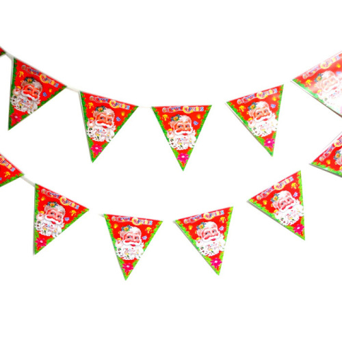 christmas decoration triangle bunting christmas decorations gifts bunting stage background props