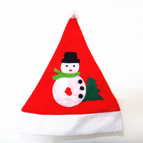 christmas hat for the elderly stickers cap snowman christmas decorations gift dress up props