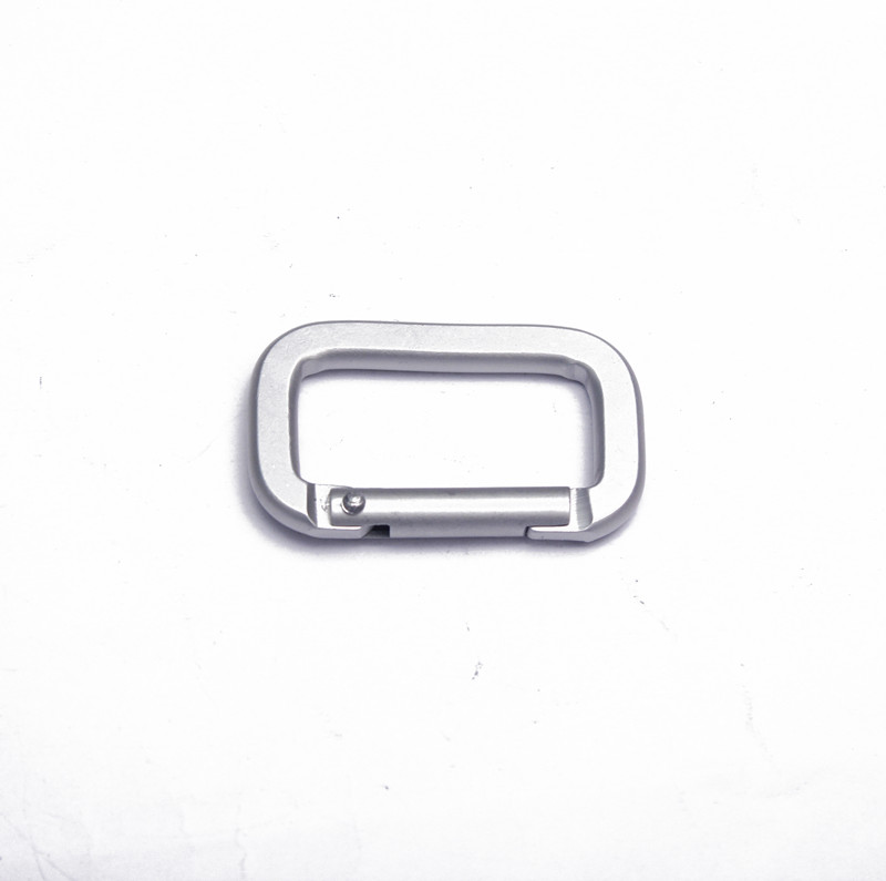 Outdoor essential aluminum quick hanging belt lock key ring type D mountaineering buckle
