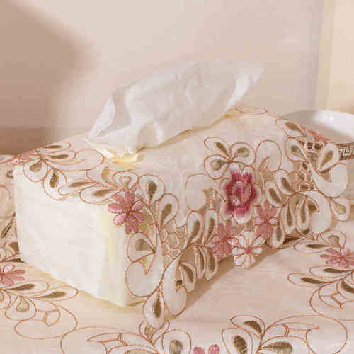 home fabric car household napkin box tissue box tissue box napkin cover european style pastoral embroidery