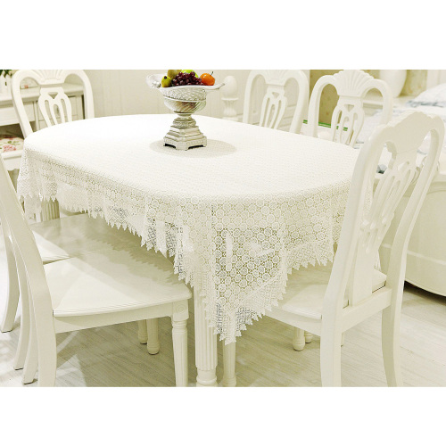 full-width water-soluble drawstring tablecloth table cloth table cloth table cloth embroidered pure white european cover cloth