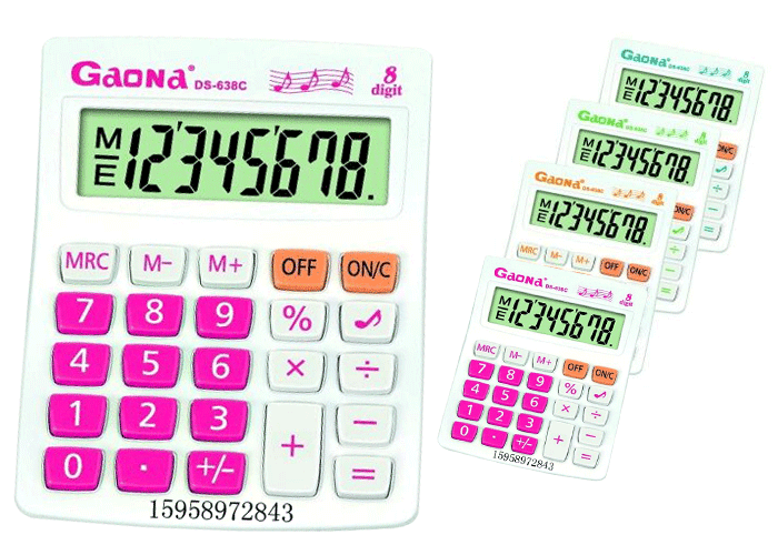 factory direct sales super easy color calculator ds-638c large display exquisite and small