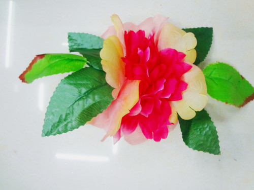 green leaves with red flower hat flower decorative flower multicolor optional sample customization