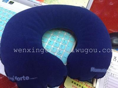 Supply Adult Children Inflatable U Pillow Flocking Pvc Cushion Air