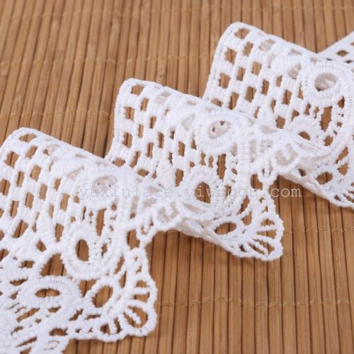 water-soluble embroidery lace desk lampshade milk silk unilateral lace