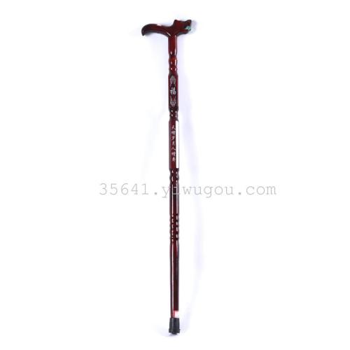 solid wood cane crutch wooden crutches for the elderly walking stick for the elderly faucet crutches