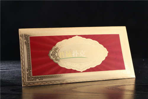 junsheng poker red envelope customized indian air volume congyou gold foil red envelope environmental protection material