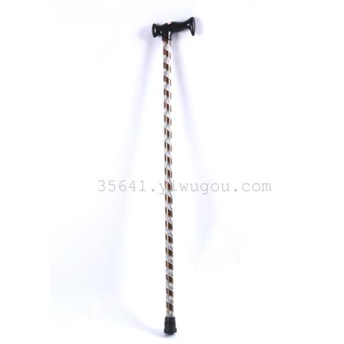 Metal Crutches for the Elderly Walking Stick Straight Rod Engraved walking Stick Walking Aid Walking Aid Non-Slip 