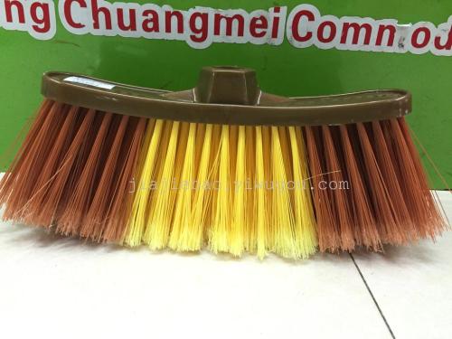 519 Small Elbow Broom Bronze Brown Two-Color Foreign Trade Bristle 