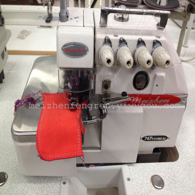 Direct drive 4 line overlock machine sewing machine