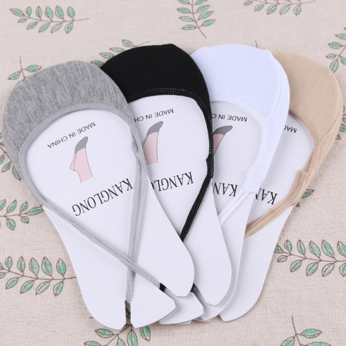super shallow mouth invisible sling boat socks women‘s high heels thin strap half foot cotton socks