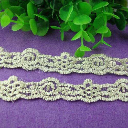 bilateral small bar code lace embroidered gold thread mesh home textile household supplies