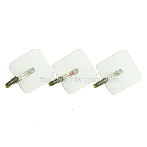 Simple Square Sticky Hook （3 Pieces） Sticker-Type Hook G0455