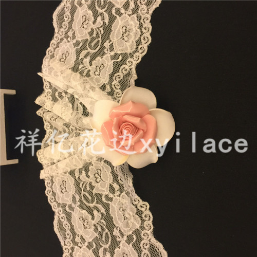 Lace Fabric Lace Clothing Accessories Elastic Lace Lace Large Edge S0029