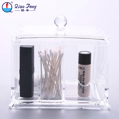 Qiao feng clear crystal storage box plastic jewelry box 2131.