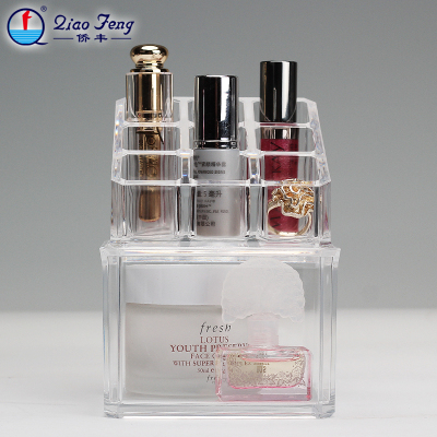 Qiao feng cosmetics box jewelry box/crystal clear cosmetics box 1035