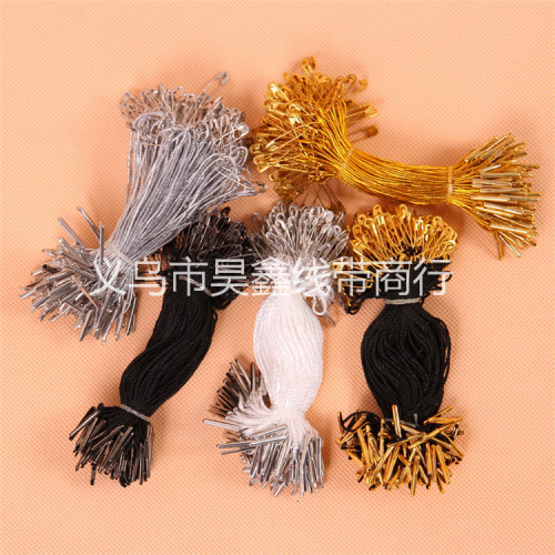 Supply Universal Hanging Grain Golden Pin Hanging Grain Tag Rope Tag String Wire Buckle Hang Rope Clothing Hanging Grain