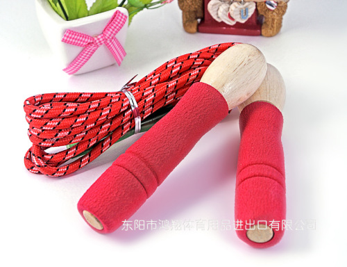 thread wooden handle cotton rubber rope