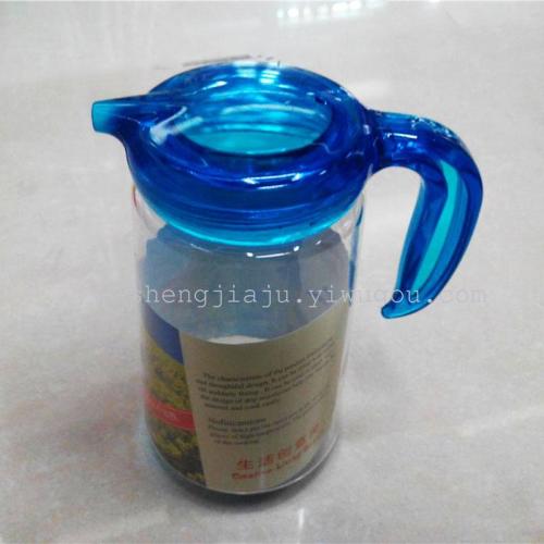 transparent sauce and vinegar pot with handle leak-proof olive oil pot rs-2462