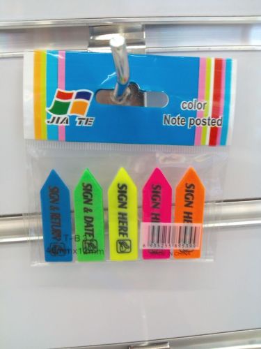Five-Color Lettering Fluorescent Indicating Label