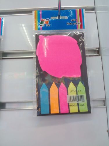 Profiled +5 Arrow Fluorescent Color Sticky Note