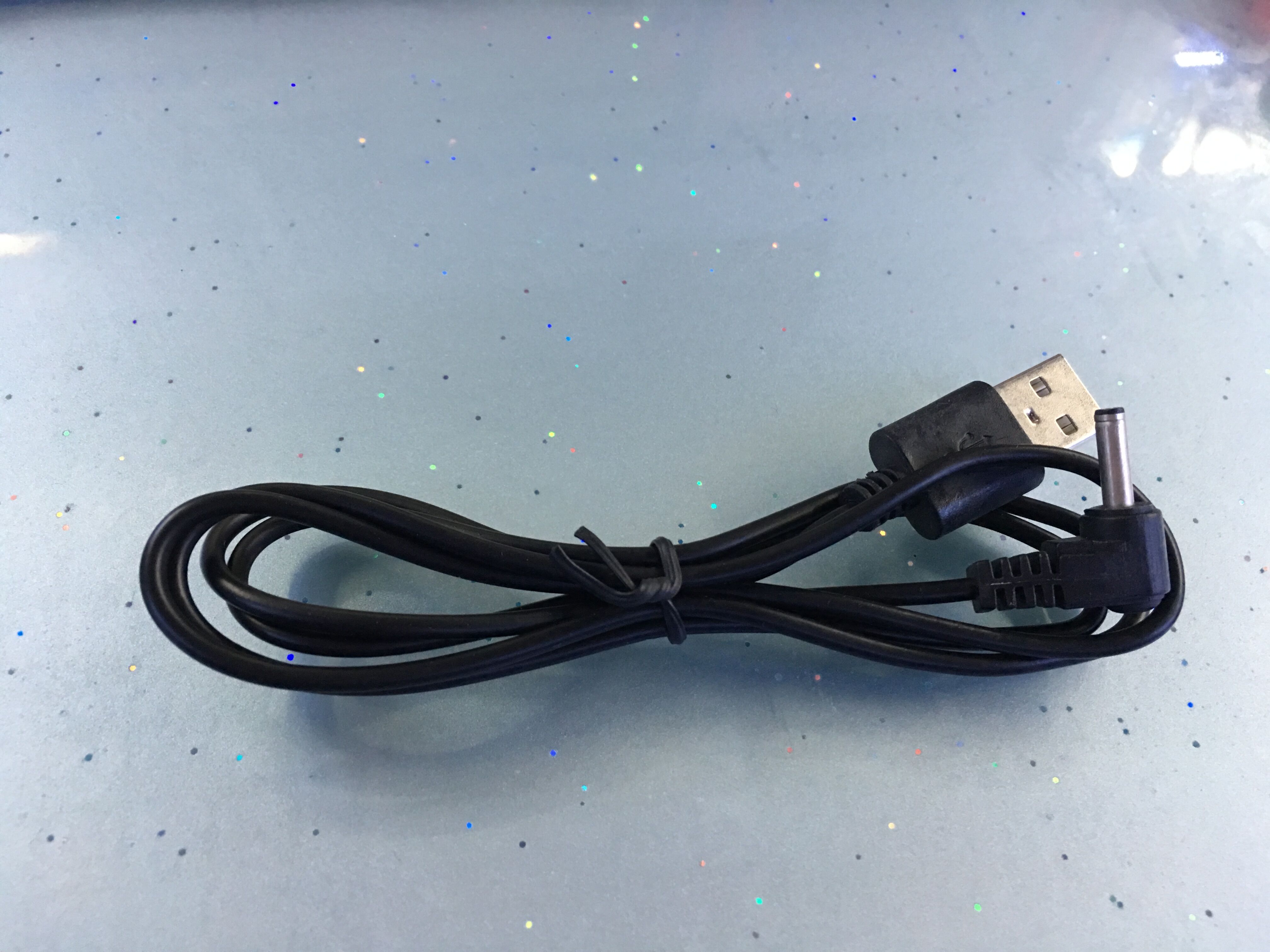 1米3.5头电源线 弯头3.5头usb线 usb风扇充电线