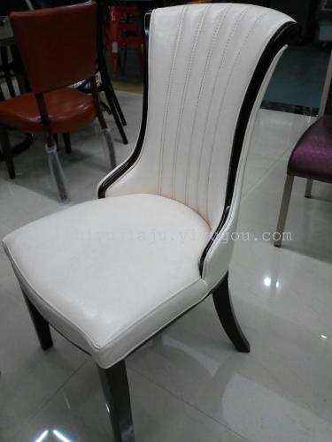 European-Style Solid Wood Chair Arab Restaurant Chair Hotel Box Soft Chair Ghost Chair
