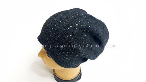 foreign trade export hot casual cashmere diamond hat