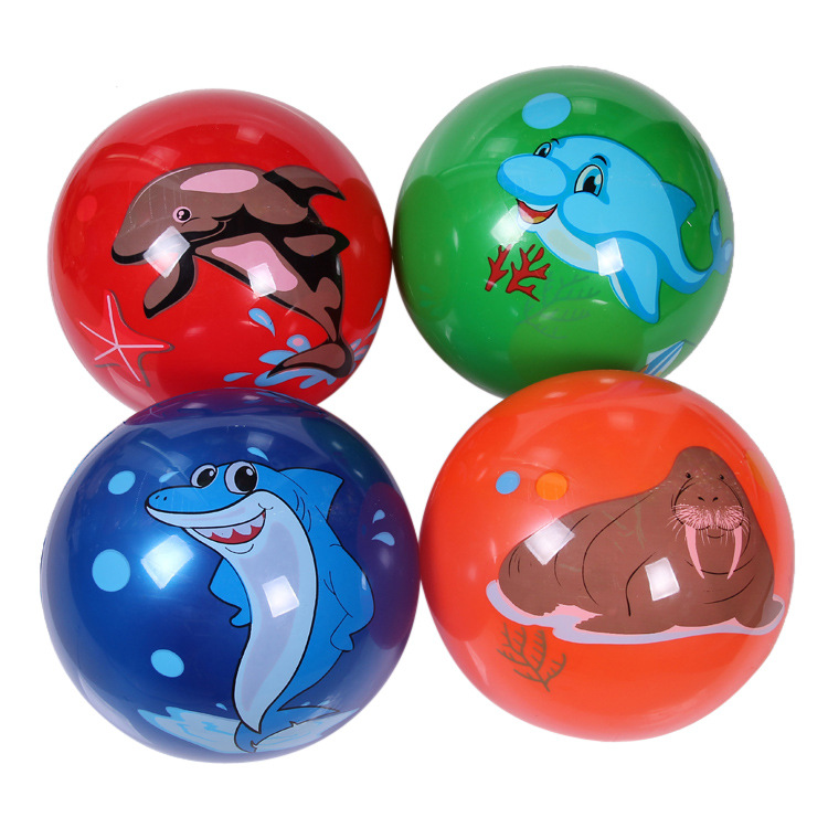 卡通图案柔软舒适软pu球儿童玩具 环保海绵波波球婴幼儿球玩具