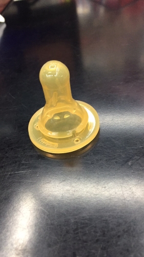 foreign trade 3.6g solid standard caliber nipple universal hot silicone solid nipple brown yellow nipple