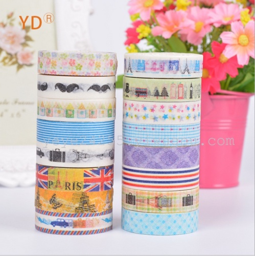 creative gift decoration children‘s toy tape calico paper tape factory direct sales