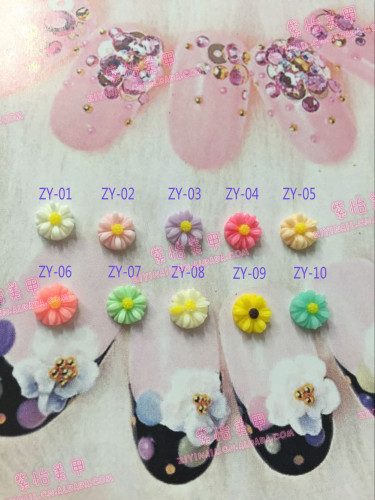 Manicure Implement Resin Rose Flat DIY Material UV Nail Beauty Ornament Nail Sticker Supplies