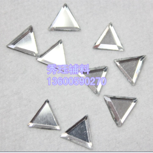 Middle East Style Rhinestone 8*8 Triangle Flat Special-Shaped Glass Drill DIY Accessories Accessories