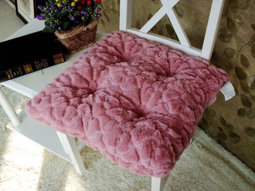 Winter Cushion Warm Thickened Fleece Dining Chair Cushion Student Chair Cushion Tatami Office Cushion