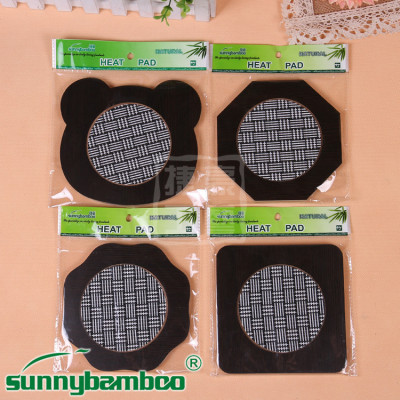 New bamboo wood cloth hot pad mat 4 carbide specifications of different shapes