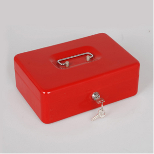 10-inch medium cash box cash register box coin box portable mini cash box seal box with lock