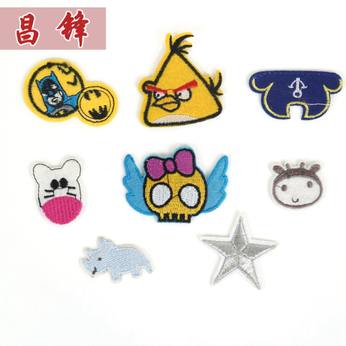 Cartoon Character Emboridery Label Factory Direct Sales Clothing Accessories