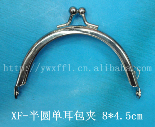 8cm Semicircle Single Ear Handbag Mouth Gold Silver Bag Hinge Mouth Gold Clutch Iron Hinge