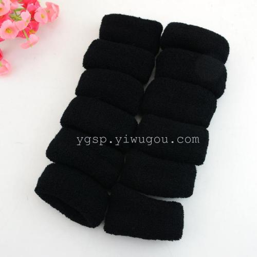 AYSAN Sunshine All Black 12 Towels Hair Bands Sunshine
