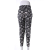 Middle-aged female pants Haren pants silk printing mother cropped pants