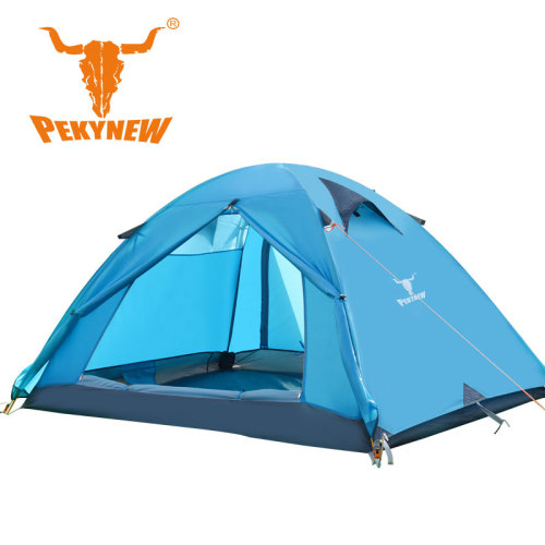 pekynew arctic cattle double aluminum pole tent double layer couple tent camping rainproof tent