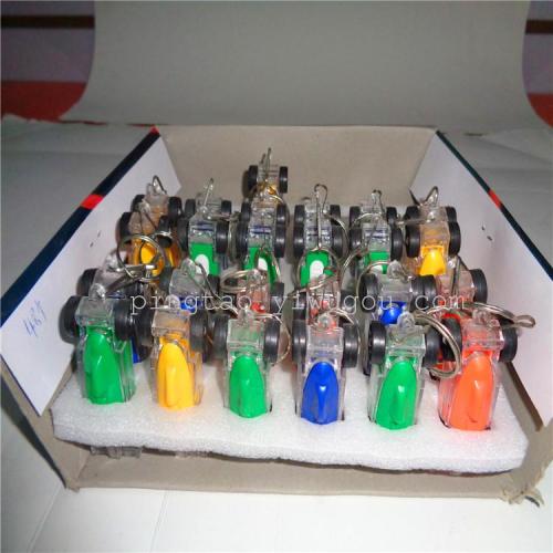 children‘s toy f1-2 car jam gift keychain led night light luminous pendant stall supply factory direct sales