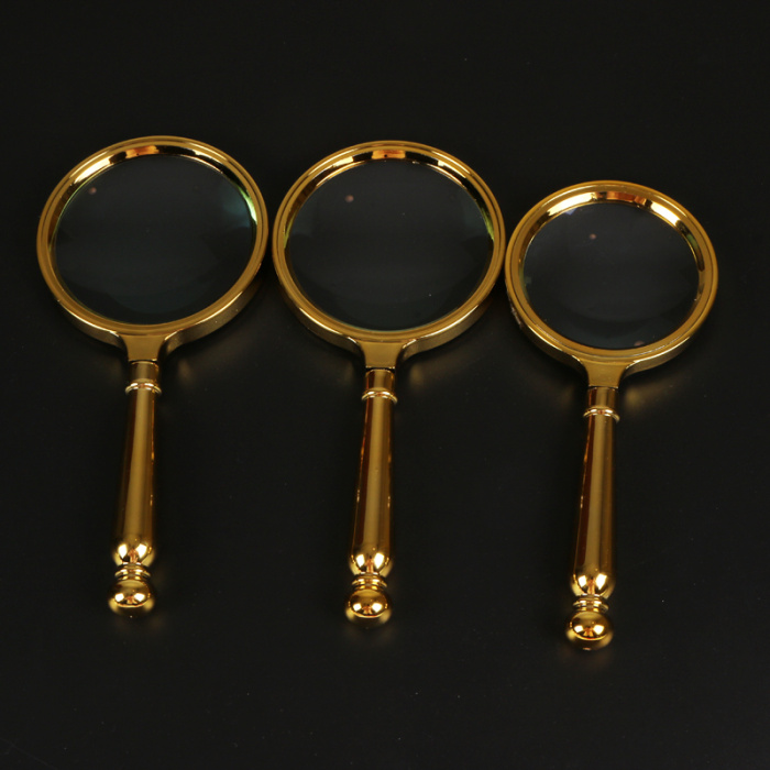 金色手柄老人阅读放大镜10倍高清光学大口径_丛理仪表_义乌国际商贸城