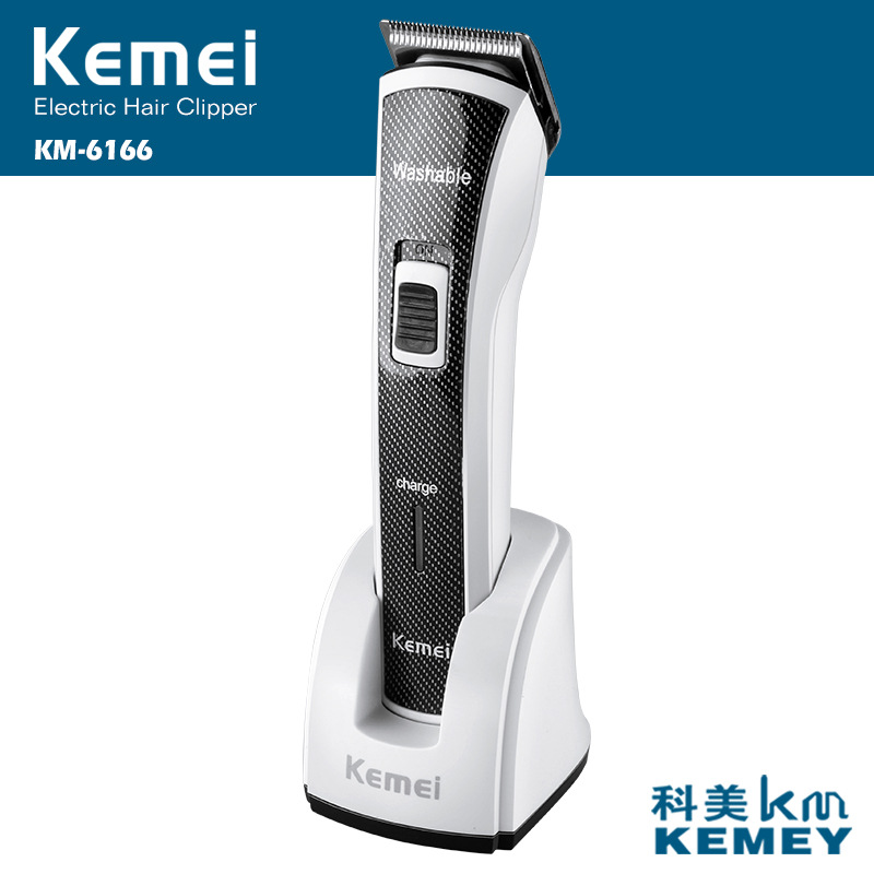 KM-6166 Charger Electric Mute Child Infant Baby Barber Adult Hairdressing Cut