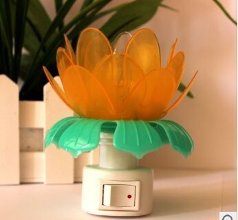 color lotus lamp small night lamp